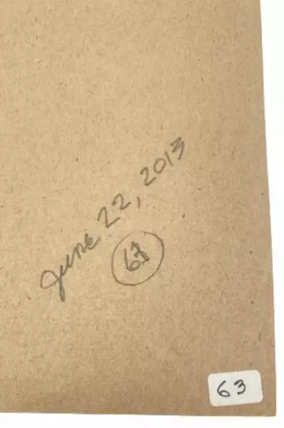 Hand Painted Art Guy Shades of Blue and Brown June 2013 Portrait Handmade 