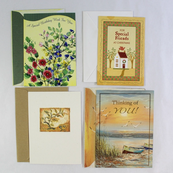 Lot of 10 Greeting Cards Birthday Christmas Thank You & More