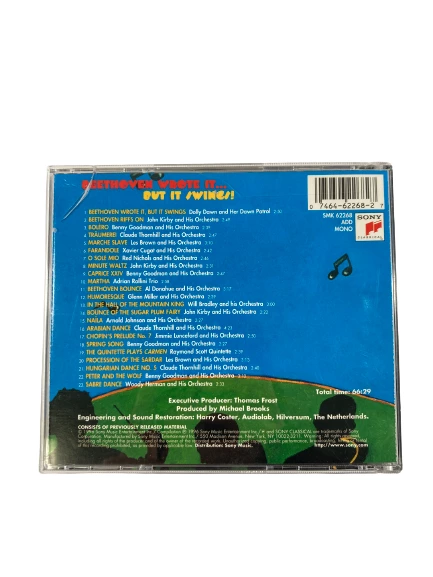 Beethoven Wrote It But It Swings CD 1996 Sony Classical SMK 62268 - Pre-Owned