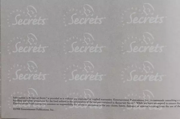 Restaurant Secrets of Portland & Other Great Places 1998 HC Signed Book