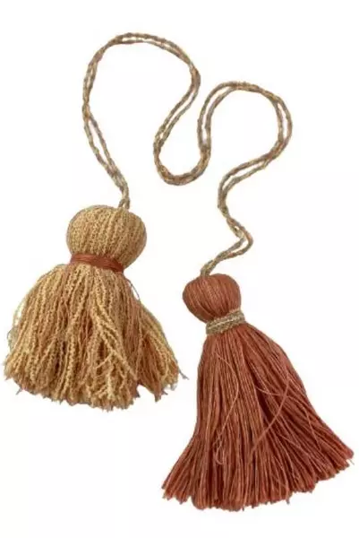 Lot of 4 Mary Rash Handmade Tassels - Pink Tan Purple Oregon Crafts