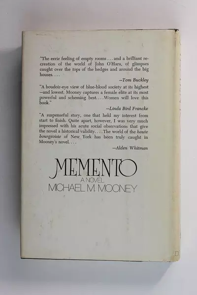 Memento by Michael M. Mooney Hardcover Book 1979 Doubleday Pre-Owned
