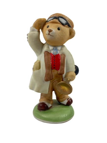 Franklin Mint 1986 Archie Goodly Bear Porcelain Figurine 3.75" Collectible