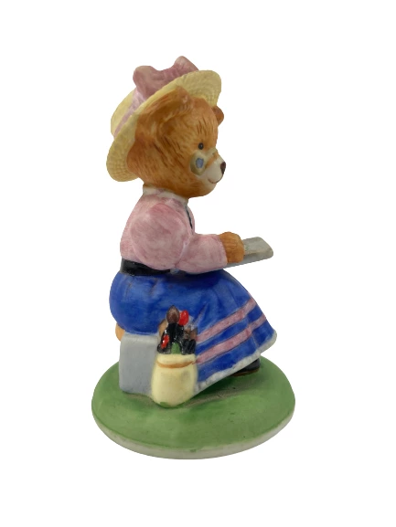 1986 Franklin Mint Phoebe Woolington Bear Porcelain Figurine Pre-owned