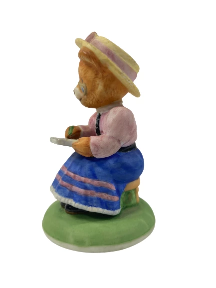 1986 Franklin Mint Phoebe Woolington Bear Porcelain Figurine Pre-owned