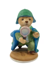 1986 Franklin Mint Mr. Loosely Bear Porcelain Figurine 3.25" Collectible