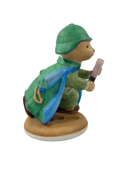 1986 Franklin Mint Mr. Loosely Bear Porcelain Figurine 3.25" Collectible