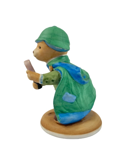 1986 Franklin Mint Mr. Loosely Bear Porcelain Figurine 3.25" Collectible