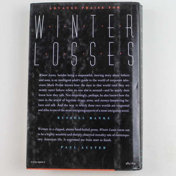 Winter Losses by Mark Probst 1989 Hardcover Novel - Good Condition