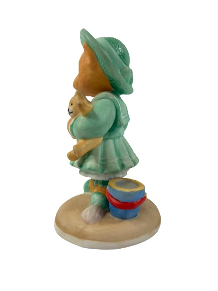 1986 Franklin Mint Penelope Woolington Bear Porcelain Figurine Collectible
