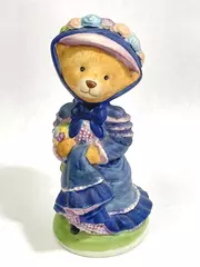 1986 Franklin Mint Contessa Ossetta Bear Porcelain Figurine - Good Condition