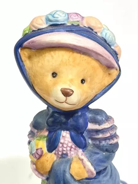 1986 Franklin Mint Contessa Ossetta Bear Porcelain Figurine - Good Condition