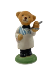 1986 Franklin Mint "William" Porcelain Bear Figurine Collectible Decor