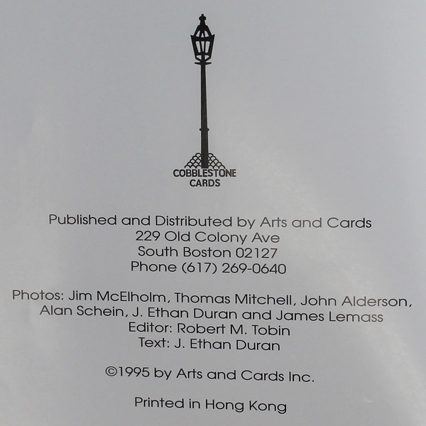 Boston Massachusetts A World of History 1995 Arts & Cards Paperback Book