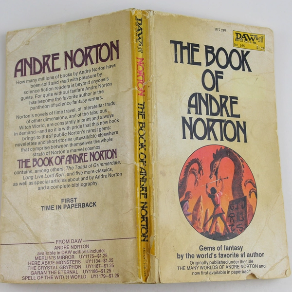The Book of Andre Norton Gems of Fantasy 1974 DAW Paperback Novel