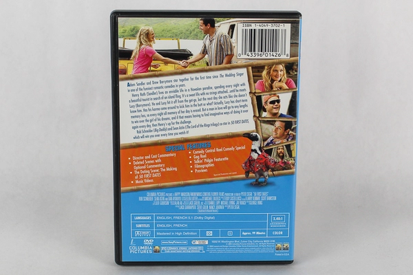 50 First Dates DVD Adam Sandler Drew Barrymore 2004 Special Edition PG13
