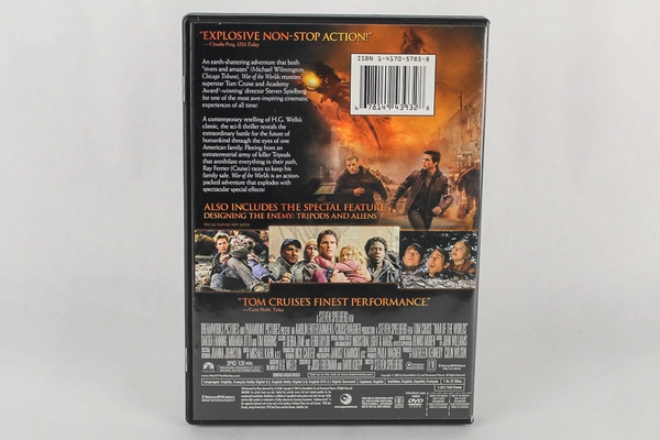 War of the Worlds DVD - Tom Cruise, Dakota Fanning, Spielberg - Pre-Owned