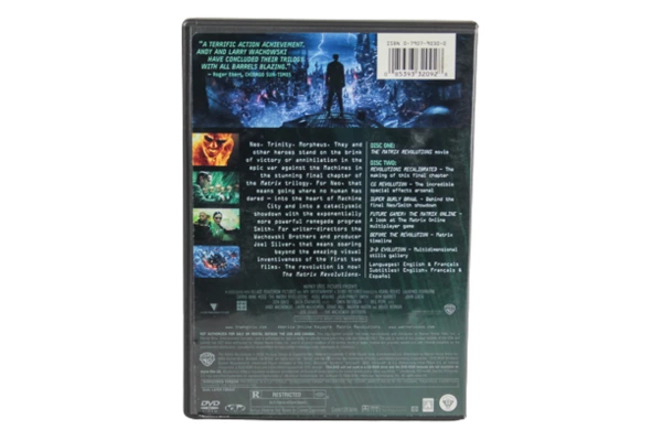 DVD Matrix Revolutions 2004 Keanu Reeves Lawrence Fishburne Very Good Condition