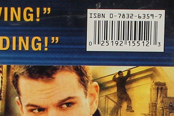 The Bourne Identity Matt Damon Collector's Edition Widescreen DVD Scene Select