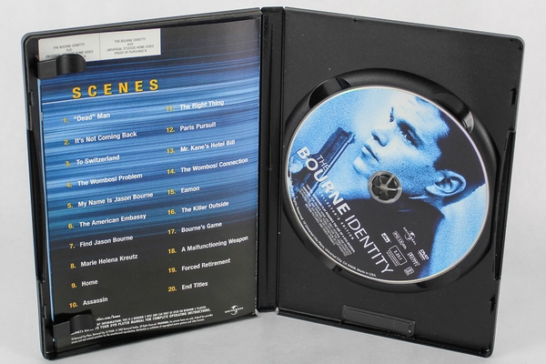 The Bourne Identity Matt Damon Collector's Edition Widescreen DVD Scene Select