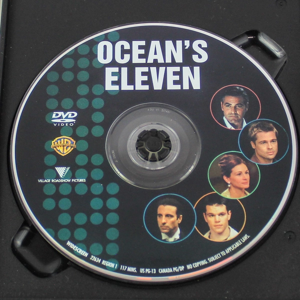 Ocean's Eleven DVD Widescreen 2001 George Clooney Matt Damon Pre-Owned