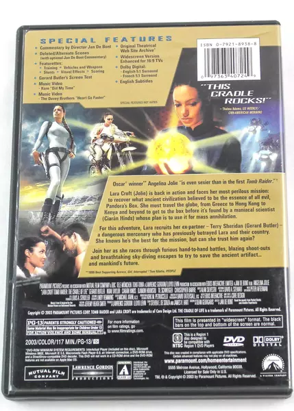 Lara Croft: Tomb Raider - The Cradle of Life DVD Angelina Jolie 2003