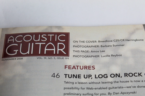 Lot of Acoustic Guitar Magazine Nov 2008 Vol. 19 No. 5 Issue 191