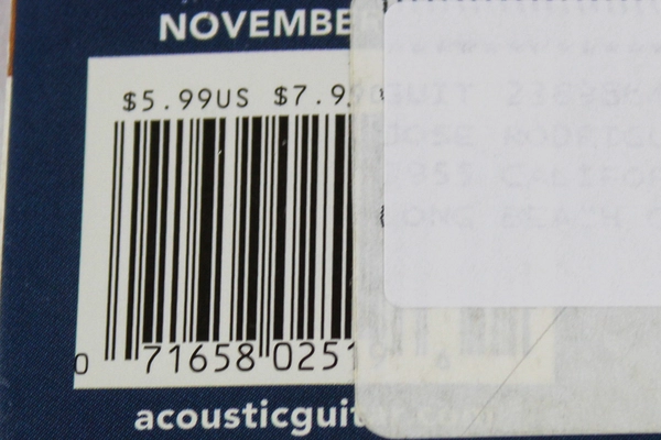 Lot of Acoustic Guitar Magazine Nov 2008 Vol. 19 No. 5 Issue 191