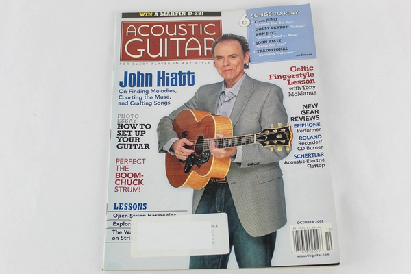 Acoustic Guitar Magazine John Hiatt 2008 CF Martin and Co Vol 19 No 4 Issue 190 