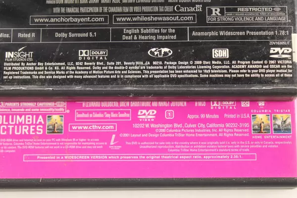 Lot of 2 Action DVDs: Charlie's Angels Special Edition & While She Was Out