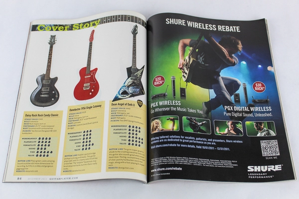 Guitar Player Magazine Dec 2011 Vol 45 No 14 - Good Condition