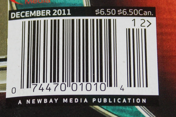 Guitar Player Magazine Dec 2011 Vol 45 No 14 - Good Condition