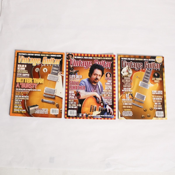 Lot of 3 Vintage Guitar Magazines Sept-Nov 2008 Alan & Cleo Greenwood