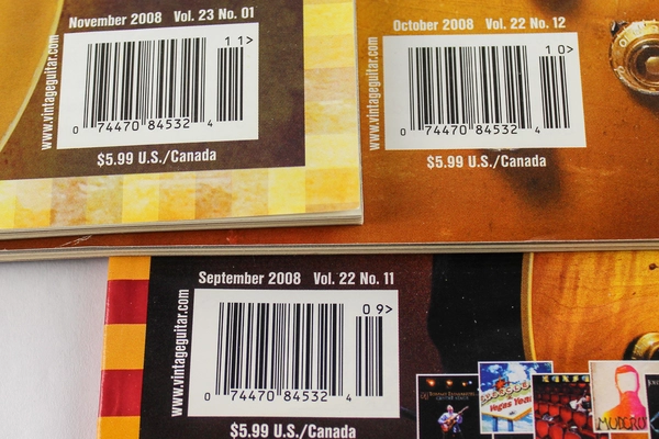 Lot of 3 Vintage Guitar Magazines Sept-Nov 2008 Alan & Cleo Greenwood