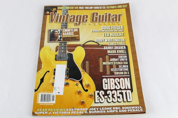 Vintage Guitar Magazine Jan 2008 Doug Fieger PRS Guitars Vol 22 No 3