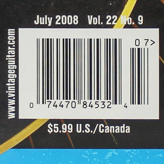 Vintage Guitar Magazine July 2008 Brad Gillis Bob Wootton Good Condition