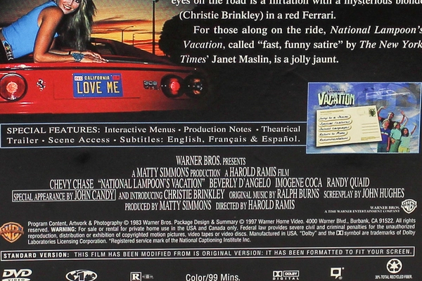 National Lampoon's Vacation DVD Chevy Chase 1997 Good Condition