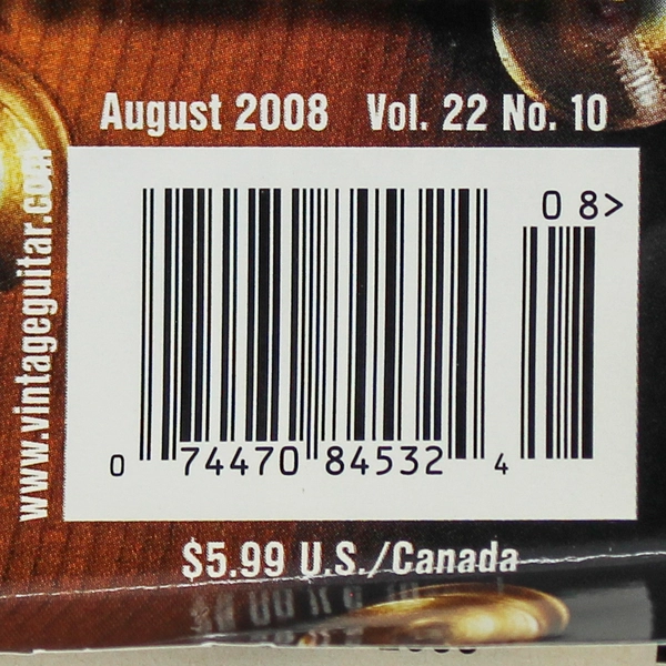 Vintage Guitar Magazine Aug 2008 Jimmy Page Fretprints Collectible Issue