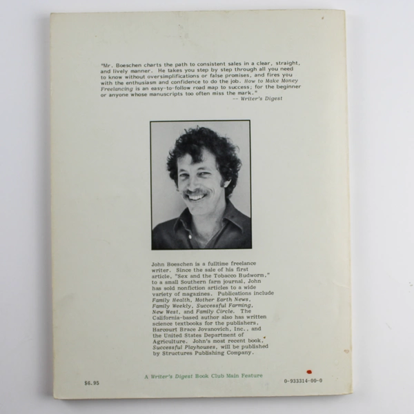 How To Make Money Freelancing by John Boeschen 1979 Paperback Book