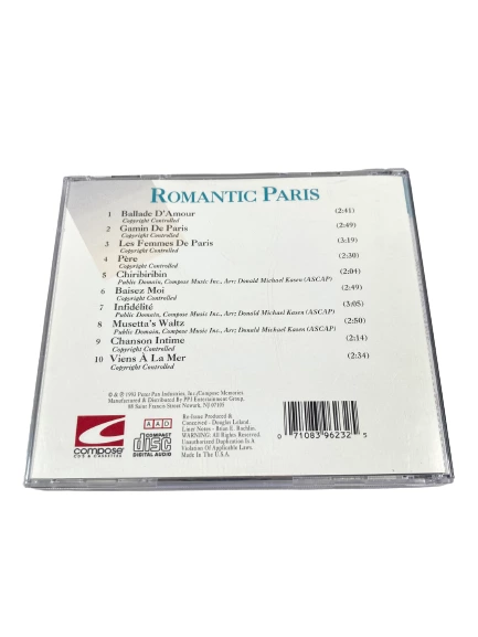 Memories Romantic Paris 1993 CD Les Parisienne Quintet Good Condition