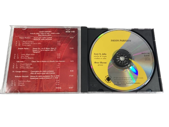 Salon Parisien CD by Scott St John & Rena Sharon - Good Condition, CBC Records