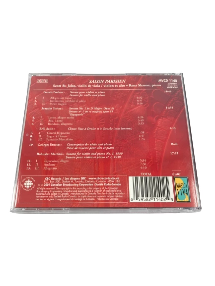 Salon Parisien CD by Scott St John & Rena Sharon - Good Condition, CBC Records