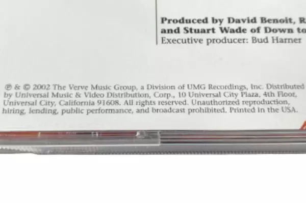 David Benoit Fuzzy Logic 2002 CD Verve Smooth Jazz Good Condition