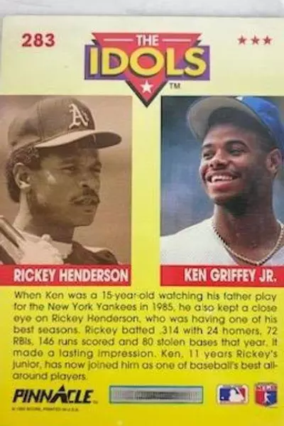 1992 Pinnacle Score Ken Griffey Jr. The Idols Baseball Card Oakland A's