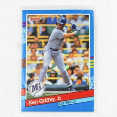 Vintage 1991 Donruss Leaf Ken Griffey Jr Card Seattle Mariners MLB
