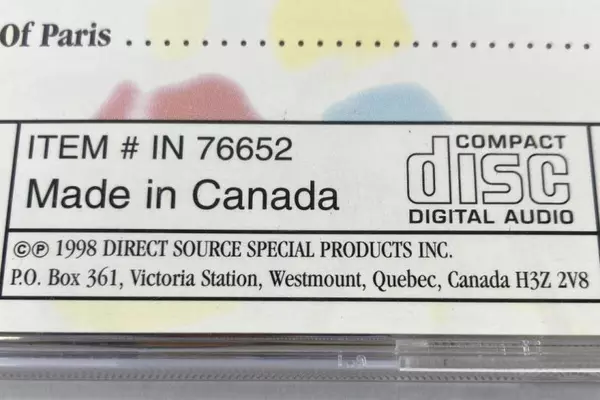 For The Love of France 1998 CD - Pre-Owned Music - Good Condition IN 76652