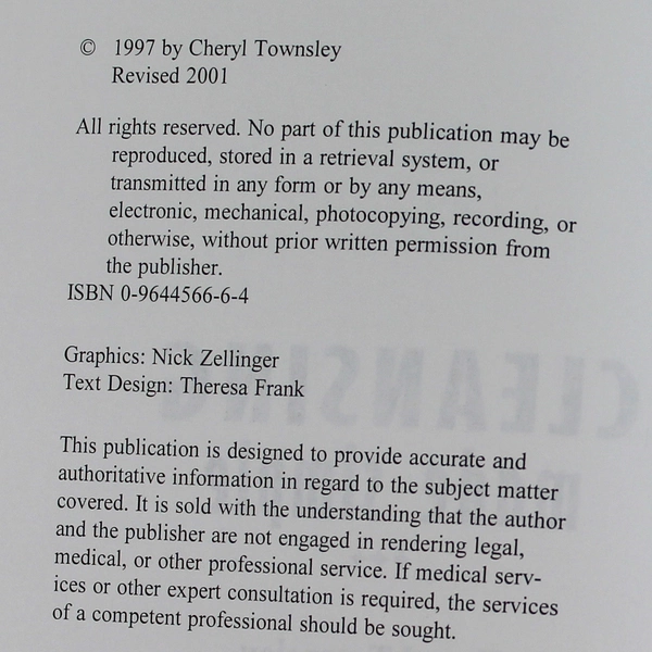 Cleansing Made Simple by Cheryl Townsley, N.D. Revised 2001 Paperback