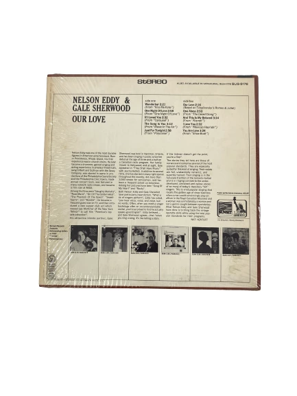 Nelson Eddy & Gale Sherwood "Our Love" LP Vinyl Record SUS5176 Liberty