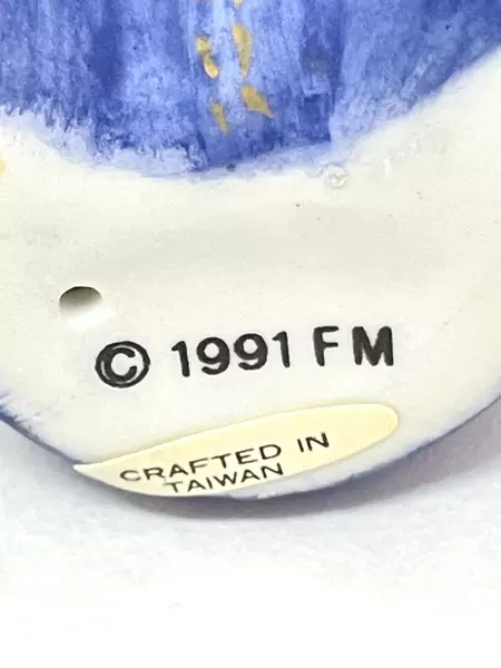 1991 Franklin Mint Bandana Teddy Bear Figurine - Americana Collection