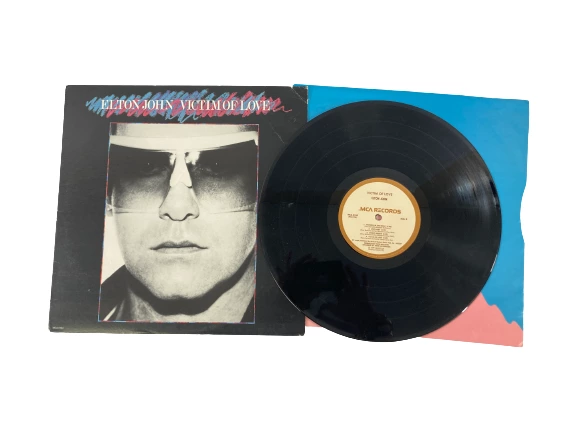 Elton John Victim of Love 1979 Vinyl Record Album MCA5104 Rock Pre-Owned